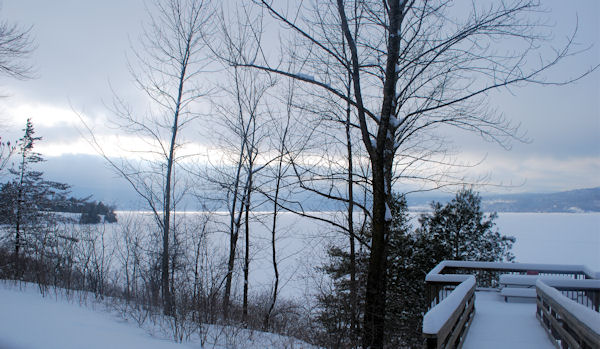 DAR State Park View Across Lake Champlain